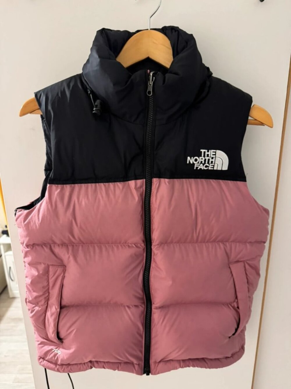 The North Face 700 Down Puffer Vest Pink & Black Size S